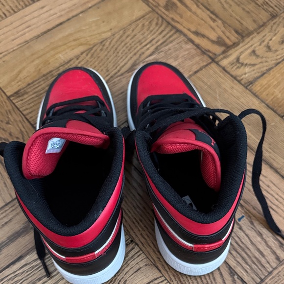 Nike Air Jordan Black and Red Sneakers - Picture 2 of 5